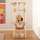 Bontoy Kratzbaum MAX creme 160cm I extra dicke Bodenplatte I stabiler Stand