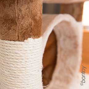 Bontoy Kratzbaum LINDA I creme/braun I 72cm
