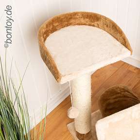 Bontoy Kratzbaum LINDA I creme/braun I 72cm