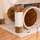 Bontoy Kratzbaum LINDA I creme/braun I 72cm