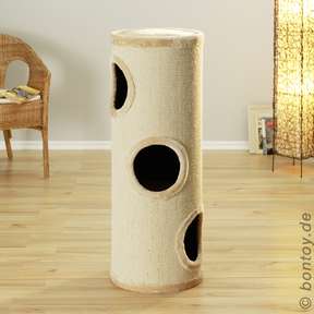 Bontoy Katzenturm BUDDY I mit 3 &Ouml;ffnungen I creme I...