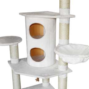 Bontoy Kratzbaum BETTY PRO I creme/wei&szlig; I Eckkratzbaum