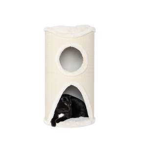 Bontoy Katzenturm Mukki creme mit 2 H&ouml;hlen und Liegefl&auml;che, 75 cm