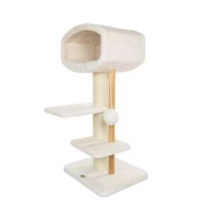 Bontoy Kratzbaum Paco creme 123cm mit XXL St&auml;mmen