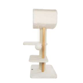 Bontoy Kratzbaum Paco creme 123cm mit XXL St&auml;mmen