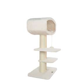 Bontoy Kratzbaum Paco creme 123cm mit XXL St&auml;mmen