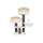 Bontoy Kratzbaum Emma creme 121 cm XXL St&auml;mme 15cm