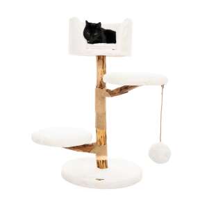 BONTOY Kratzbaum Dobby mit Naturholzstamm  in creme 92cm