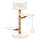 BONTOY Kratzbaum Dobby mit Naturholzstamm  in creme 92cm