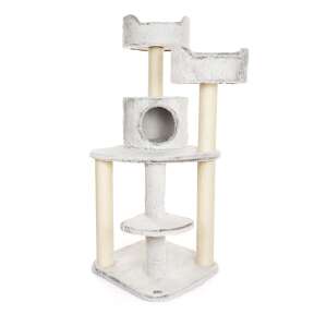 BONTOY Kratzbaum Jerry in grau/wei&szlig; 126cm