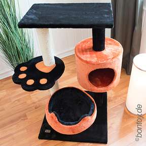 Bontoy Kratzbaum ROMY schwarz/orange 80cm