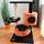 Bontoy Kratzbaum ROMY schwarz/orange 80cm
